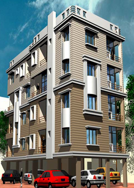 G+4 Storied Residential Building At Sarat Banerjee Road 