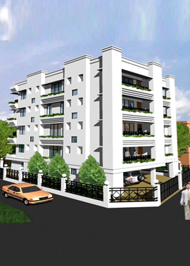 G+4 Storied Residential Building at 5,Garcha 1st Lane